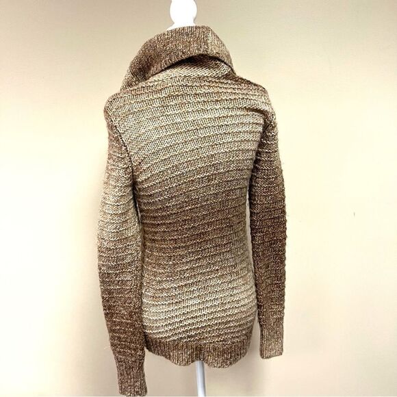 👠Ann Taylor Loft brown ombré cowl neck sweater Sz XS - Picture 4 of 7
